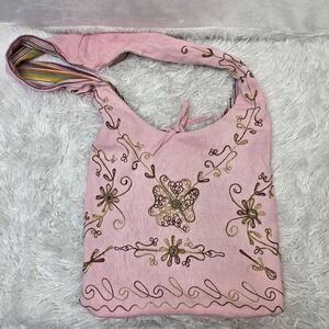 Reversible Kyber outerwear boho y2k crossbody bag.